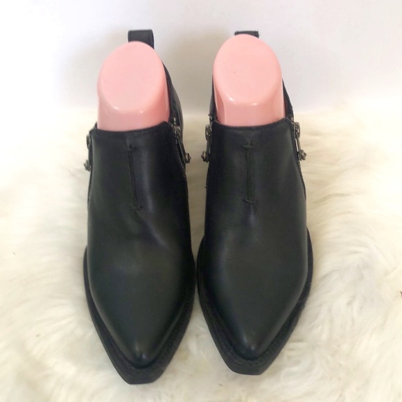 Frye Womens Sacha 78001 Black Side Zipper Pointed Toe Ankle Booties Size US 6 B - Picture 6 of 10